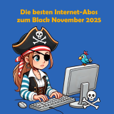 Die besten Internet Abos zum Black November 2025 im Glasfaser-, Kupfer- und Kabelnetz - die Preispirat-Übersicht