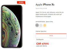 Apple iPhone Xs 64GB bei Mobilezone