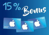 Zusätzlich 15% Bonus auf App Store & iTunes Geschenkkarte (ab CHF 50) bei Aldi