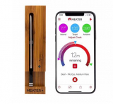 TWINT APP - MEATER - Plus Bluetooth Fleisch Thermometer Smartes BBQ Messgerät (MEA-OSC-MT-MP01B) - Dark Wood