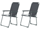 KOOR Campingstuhl Comodo Grigio, 2 Stück