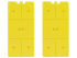 KOOR Kühlelement Arctico L, Doppelpack Giallo