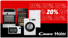 20 % Rabatt auf Candy & Haier Grossgeräte bei MediaMarkt