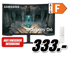 SAMSUNG Odyssey G6 LS32BG650 (Gaming Monitor, 32 „, QHD, 240 Hz) mit HDMI 2.1 für PS5 & Series X zum neuen Best Price