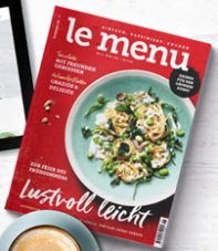 Kochzeitschrift LE MENU 30 Tage lang kostenlos und unverbindlich testen