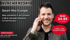 Lidl Connect Europe 3GB und 3 Stunden Tel Blackfriday Smart Abo