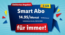 Lidl Connect Smart Mobile Abo aktuell für CHF 14.95 / Monat