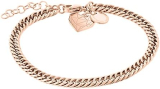 «LIEBESKIND BERLIN Herz-Armband für Damen» – Edelstahl-Armschmuck mit liebevollem Herzanhänger / Roségold /