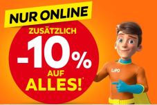 Zusätzliche 10 % Online-Rabatt bei LIPO – nur bis 03.11.2025