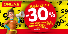 Extra ‑30 % Rabatt auf ausgewählte Liquidationsposten bei LIPO