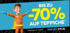 LIPO Rabattaktion – Bis zu 70 % Vergünstigung auf Teppiche bis 17.11.2025