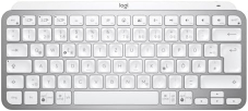 Logitech MX Keys Mini – Kompakte kabellose Tastatur mit Hintergrundbeleuchtung (Hellgrau)