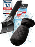LYVANAS Eiskratzer – Schwarz (Version 3.0) mit Handschuh