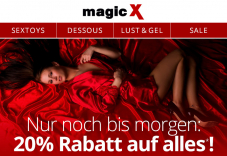 20% Rabatt auf das gesamte Sortiment von magic X