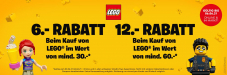 Smyths Toys - LEGO: 6.- CHF Rabatt ab 30.- CHF und 12.- CHF Rabatt ab 60.- CHF