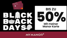 Manor Rabattaktion – bis zu 50% mit der Manor Karte