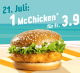 McChicken für 3.90 bei McDonalds nur heute!