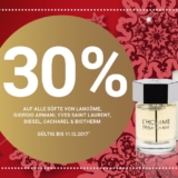 30% auf alle Düfte von Lancôme, YSL, Armani, Diesel, Cacharel & Biotherm bei Import Parfumerie, z.B. Diesel Bad Intense Eau de Parfum für CHF 54.50 statt CHF 77.90