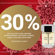 30% auf alle Düfte von Lancôme, YSL, Armani, Diesel, Cacharel & Biotherm bei Import Parfumerie, z.B. Diesel Bad Intense Eau de Parfum für CHF 54.50 statt CHF 77.90