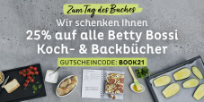 Betty Bossi: 25% Rabatt auf alle Koch- und Backbücher nur heute