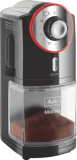 Melitta Molino Kaffeemühle – Elektrische Kaffeemühle / 17 Sufen / 100Watt / schwarz-rot