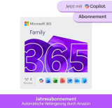 Microsoft 365 Family Jahresabo für bis zu 6 Personen bei Amazon für Prime-Mitglieder