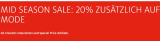 Mid Season Sale bei Manor – 20 % Extra-Rabatt auf reduzierte Modeartikel