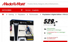 Sony Playstation 5 (PS5) digital Fifa 23 Bundle bei Mediamarkt