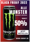 50% Rabatt auf alle Monster-Energy Drinks + 24x I’M FAST! Energy Drinks zu jeder Bestellung gratis dazu