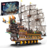 Mould King 13197 Piratenschiff-Klemmbausteine der Flying Dutchman (4364 Teile) bei Amazon zum neuen Bestpreis