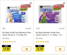 Windeln My Baby 50% (nur Coop Megastore)