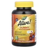 Nature’s Way Alive! Kids Multivitamin Gummies mit Kirsch-, Orangen- & Traubengeschmack (60 Stk.) bei iHerb