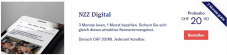 «NZZ Digital»-Probeabo 3 Monate für CHF 20