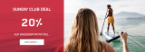 SUNDAY CLUB DEAL - 20% auf Wassersportartikel bei ochsnersport