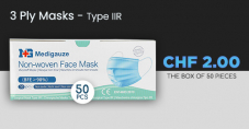 50er Pack MASKEN für 2 CHF (TYP IIR) - ab Mitternacht