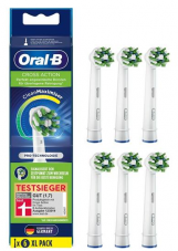 Oral-B Aufsteckbürsten CrossAction CleanMaximizer 6er Pack, weiss