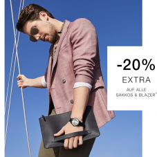 Nur heute: 20% auf Sakkos und Blazer bei Outletcity, z.B. Digel Casual-Sakko Duog für CHF 166.32 statt CHF 299.95