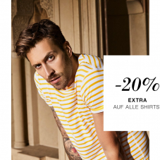 Nur heute: 20% auf alle Shirts bei Outletcity Metzingen ( MBW CHF 100.-)