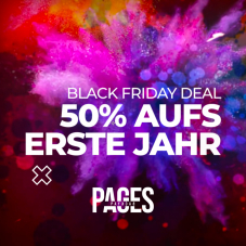 Black Friday Deal bei Pages.ch: 1 Jahr Website Builder für nur 49.- inkl. Hosting & SSL Verifizierung