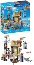 PLAYMOBIL Piraten 71792 Piratenhafen mit Freibeuter-Gefängnis, Piratenfiguren, Spielzeug für Kinder ab 4 Jahren