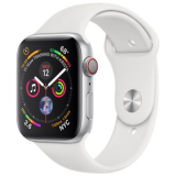 APPLE Watch Series 4 GPS + Cellular, 44mm Aluminiumgehäuse, Silber mit Sportarmband bei Steg