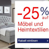 Nur heute: 25% auf Möbel und Heimtextilien bei Quelle, z.B. Boxspringbett Rubona für CHF 1199.25 statt CHF 1599.-