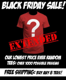 Mystery T-Shirt Sale zum Black Friday bei Qwertee
