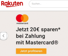 Rakuten.de: 20€ Rabatt ab 50€ Umsatz bei Zahlung mit Mastercard