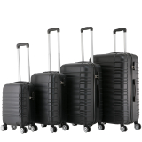 Reisekoffer Hartschalenkoffer AVA 4er Set schwarz