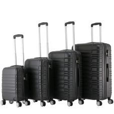 Reisekoffer Hartschalenkoffer AVA 4er Set schwarz