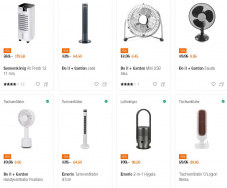 Do it + Garden Migros -  Verschiedene Luftkühler, Tischventilatoren, Turmventilatore usw. mit 50% Rabatt