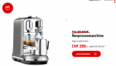 SAGE Nespressomaschine für nur 299.00