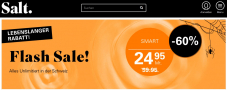 Salt. Alles unlimitiert (nur CH), inkl. 5G - 60% Rabatt