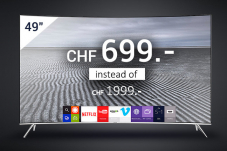 Samsung 49” SUHD 4K Curved Smart TV 49KS7580 Series 7 bei DeinDeal